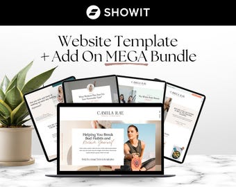 Showit Website Bundle Add Ons for Fitness Health Coach, Boho Showit Website, Coaching Website Template, Showit Add On Bundle