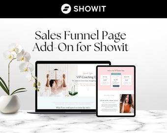 Showit Sales Page Template: Course Landing Page