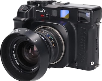 Używany aparat fotograficzny średnioformatowy Mamiya 7 II + obiektyw N 65 mm f/4 L.