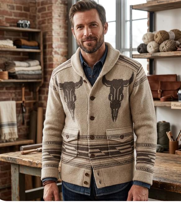 Western Knit Jacket - Etsy