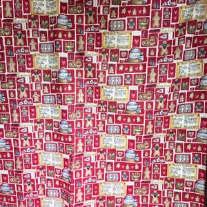 Grandma&#39;s Gingerbread Red Christmas Fabric, Diannna Marcum, Marcus Brother&#39;s