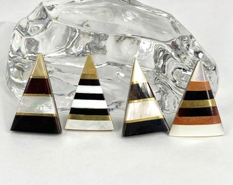 Santo Domingo Vintage Triangle Intarsia Pendant