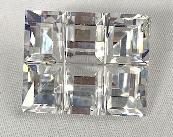 33.15 ct Fancy Cut Unset CZ Emerald Cut Loose Gemstone 17 x 14 mm Rare Beauty