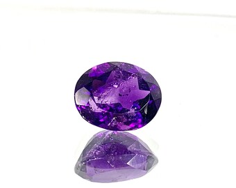 Amethyst Gemstone 4.75 carats Loose Gems Unset  12 x 10 x 6.89 mm