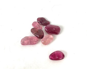 Vintage Genuine Tourmaline Freeform Gemstone Beads