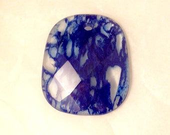 Spider Web Bead Vintage Art Glass Pendant Destash Supply Focal Bead Rare Beauty