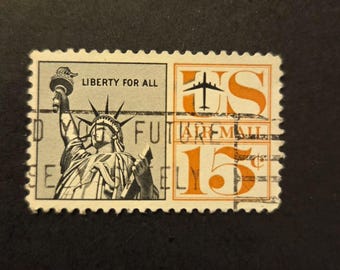 US AIR MAIL Stempel 15c Vrijheidsbeeld