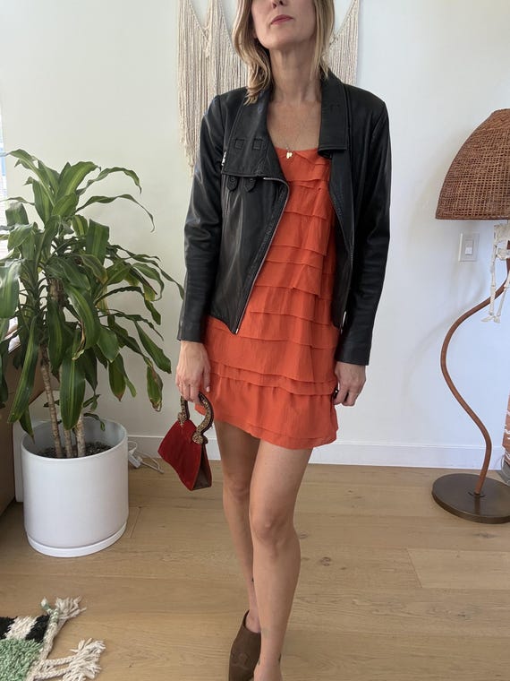 Stella McCartney, Stella McCartney Tiered Mini Silk Dress, Made in Italy
