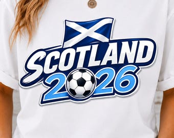 Scotland Football Fan Design, Scottish Soccer Graphic (Digital Download)