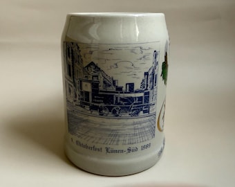 Seltener deutscher Bierkrug — 9. Oktoberfest Lünen-Süd 1989