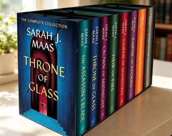 Throne of Glass Complete Box Set by Sarah J. Maas, Epic Fantasy Book Collection