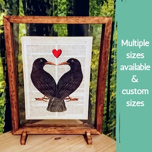 Simple Wooden Double Sided Picture Frame - Landscape or Portrait Frame, Custom Picture Frame, Personalized Gift For Him, Gift for Collector