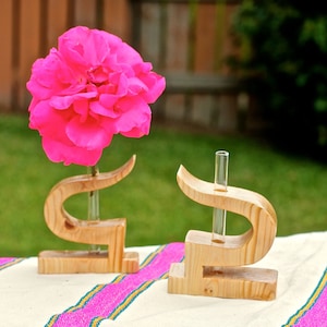 Handmade Modern Wooden Vase for Propagation or Single Flower Vase, Minimalist Vase, Modern Vase, Test Tube Vase, Propagating Vase