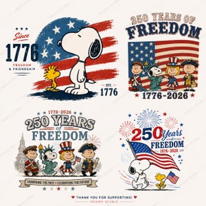 American Flag Snoopy - Etsy