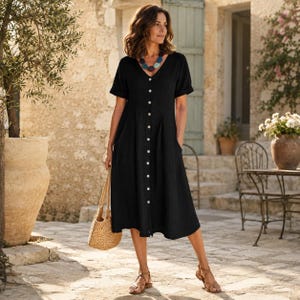 aline cotton dresses SumLove Cream Cotton Aline Dress Ruffleberry
