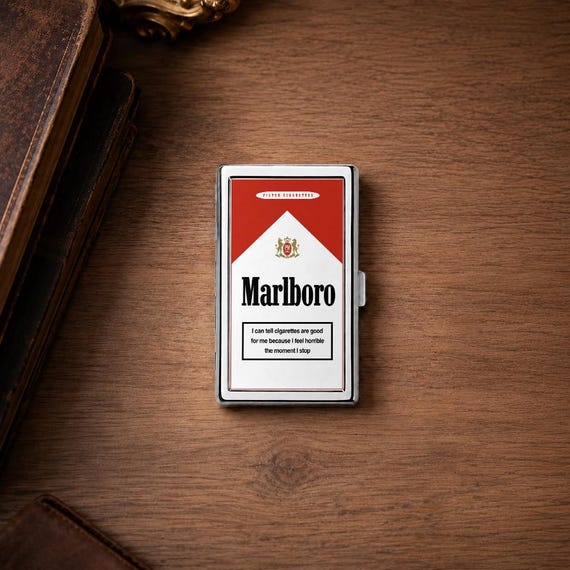 Retro Marlboro Cigarette Case, Purse Joint Holder, Metal Box, Zigarettenetui,father's Day Gifts