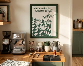 Stampa retrò a tema caffè