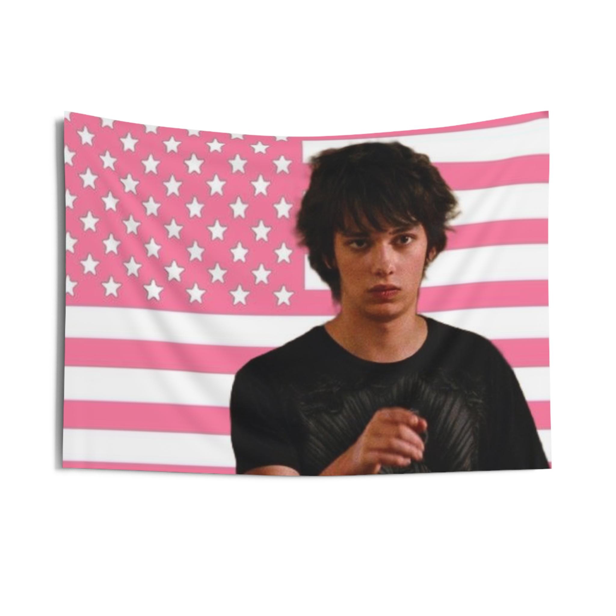 Rodrick Heffley Pink American Flag Tapestry | Teen Indoor Wall Tapestry ...