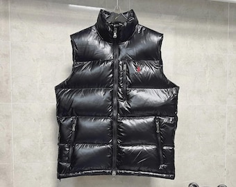 Polo Ralph Lauren Black Down Puffer Vest, Water Repellent Gilet