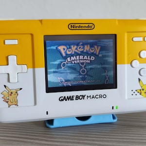 Pikachu Edition Gameboy Macro Console Bundle - Custom Nintendo DS Lite Mod - GBA Games