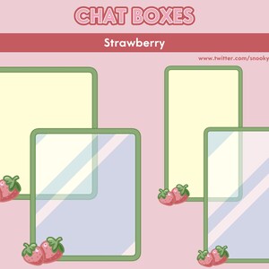 Twitch Chat Boxes Strawberry Theme