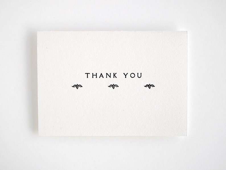 Custom Printing Bulk Order Rialto Thank You Cards Folded Wedding Elegant Style