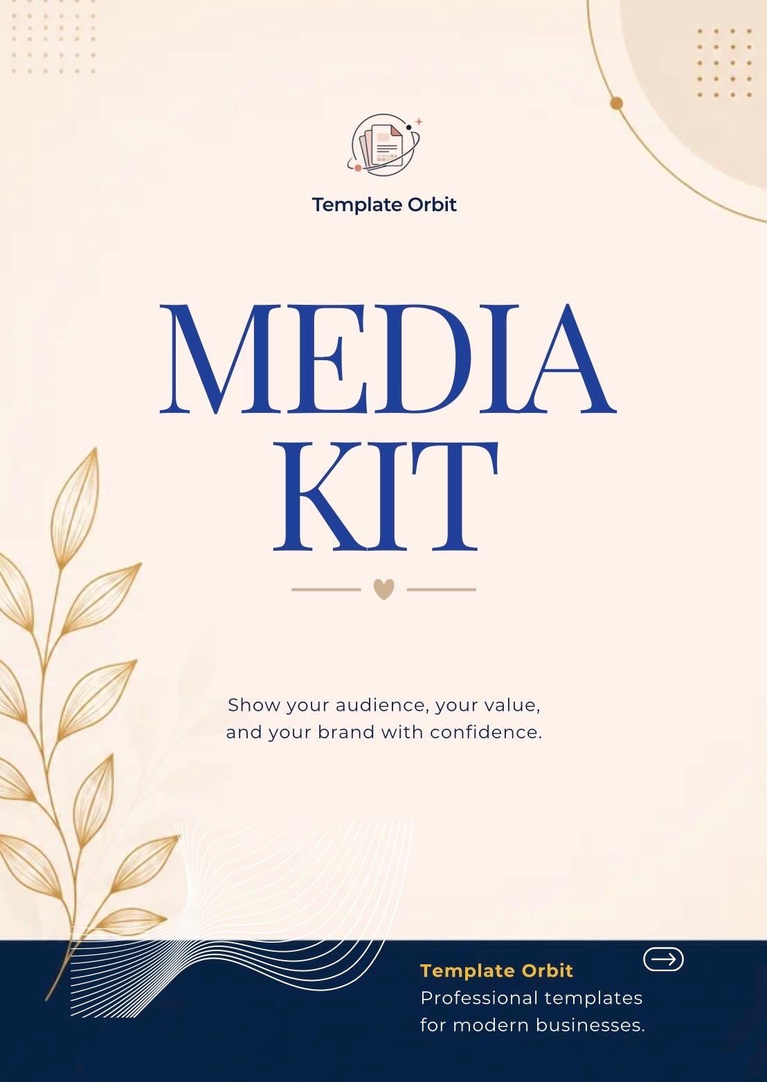 Media Kit Template Canva | Brand Pitch Deck for Creators (digital ...