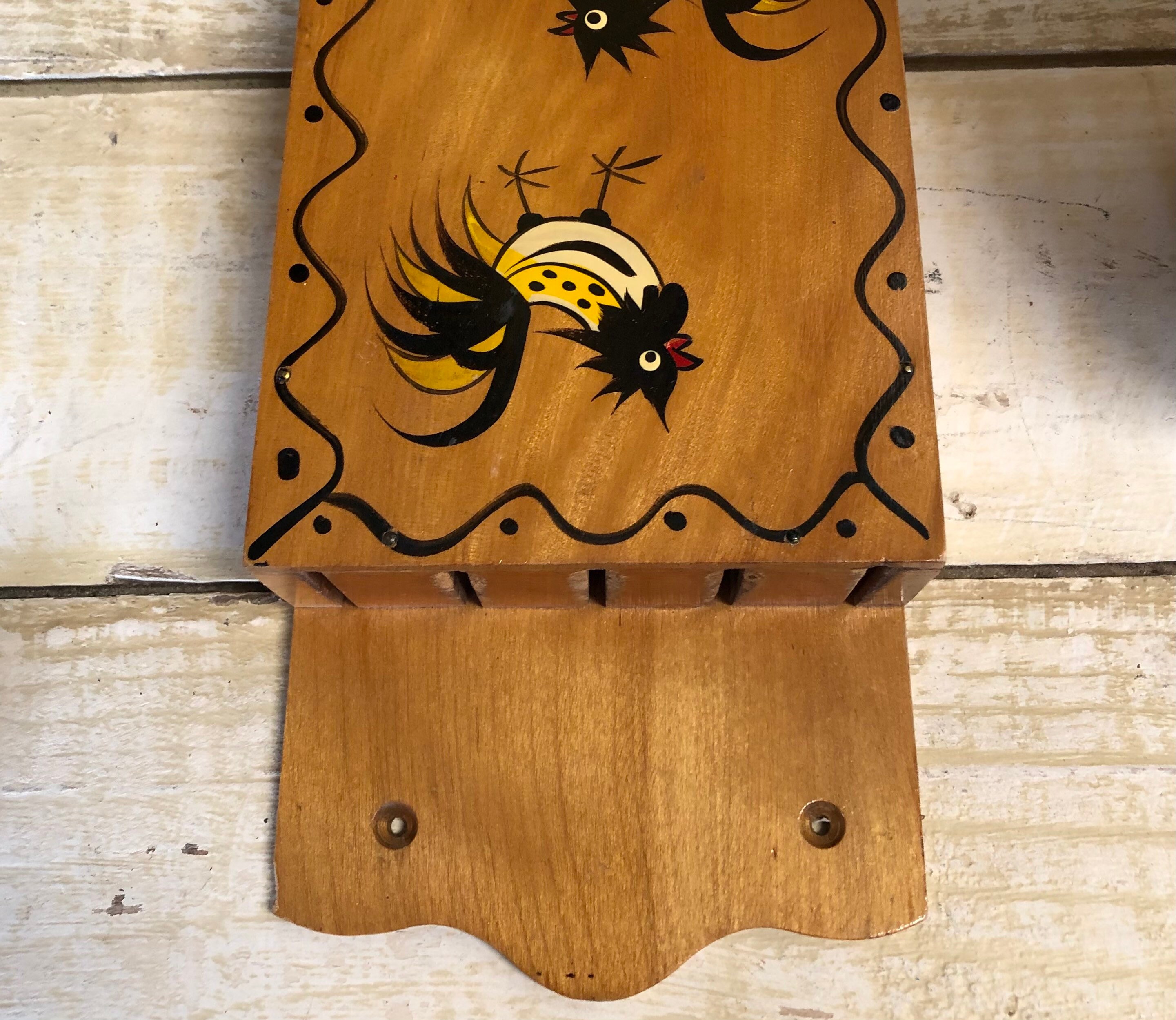 Vintage Messerhalter Hahn Wandmesser halter Vintage Specht | Etsy