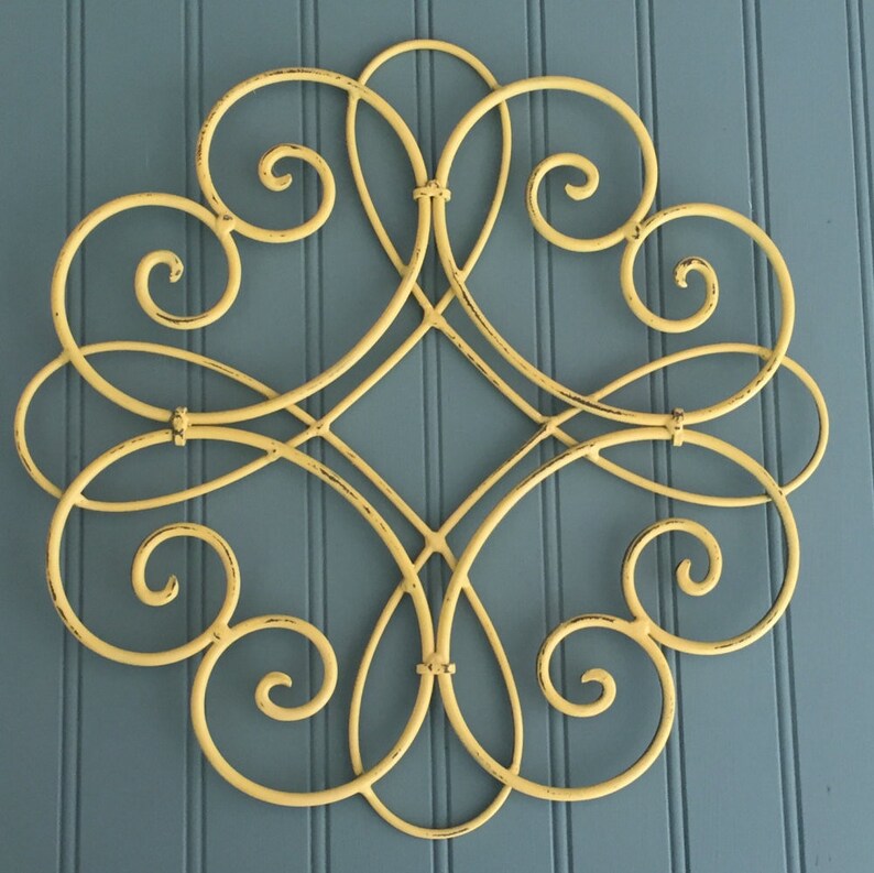 Metal Wall Decor Scroll Metal Decor Black Wall Decor Metal | Etsy