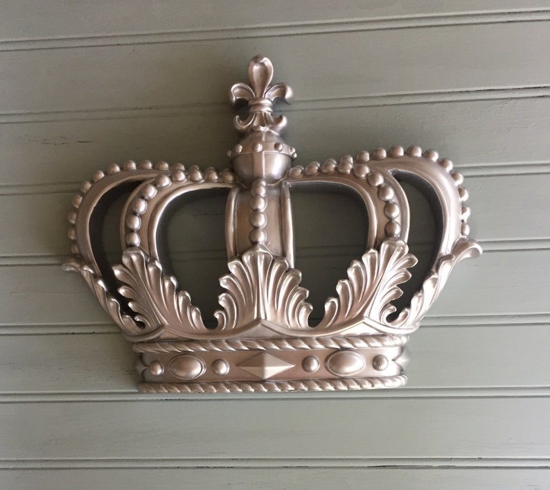 Crown Wall Decor Nursery Princess Silver Hanging Girls Bedroom Party Prop
