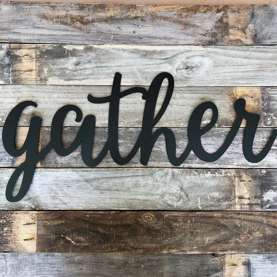 Reunir Signo Signo De Granja Arte De Pared De Metal Signo Etsy