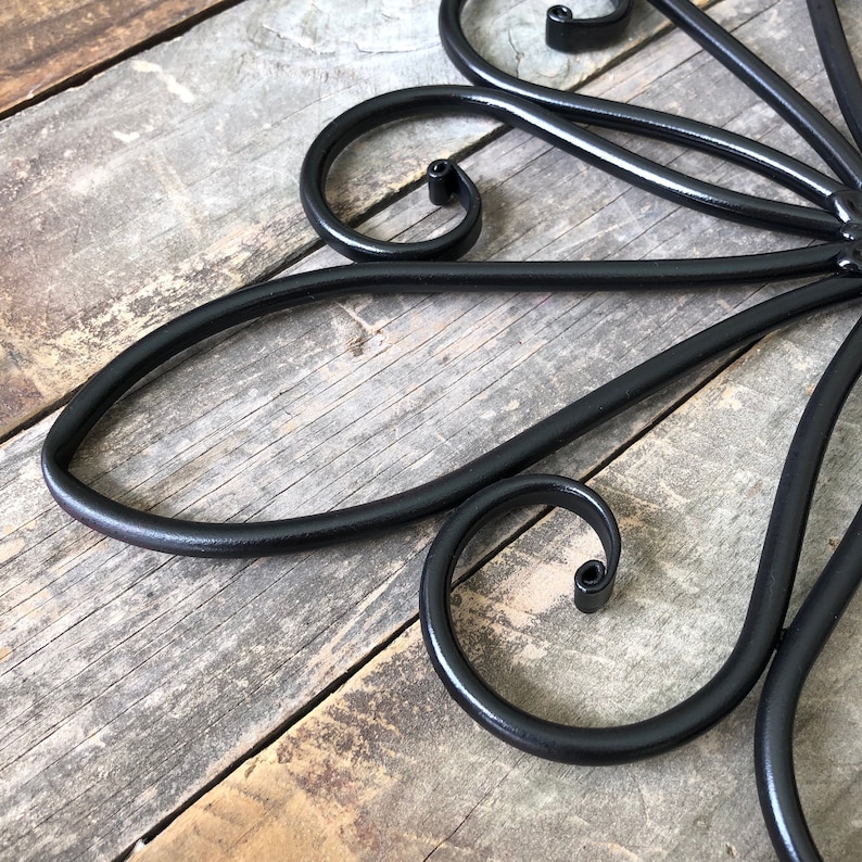 Black Metal Wall Hanging / Large Metal Wall Decor / Decorative Etsy