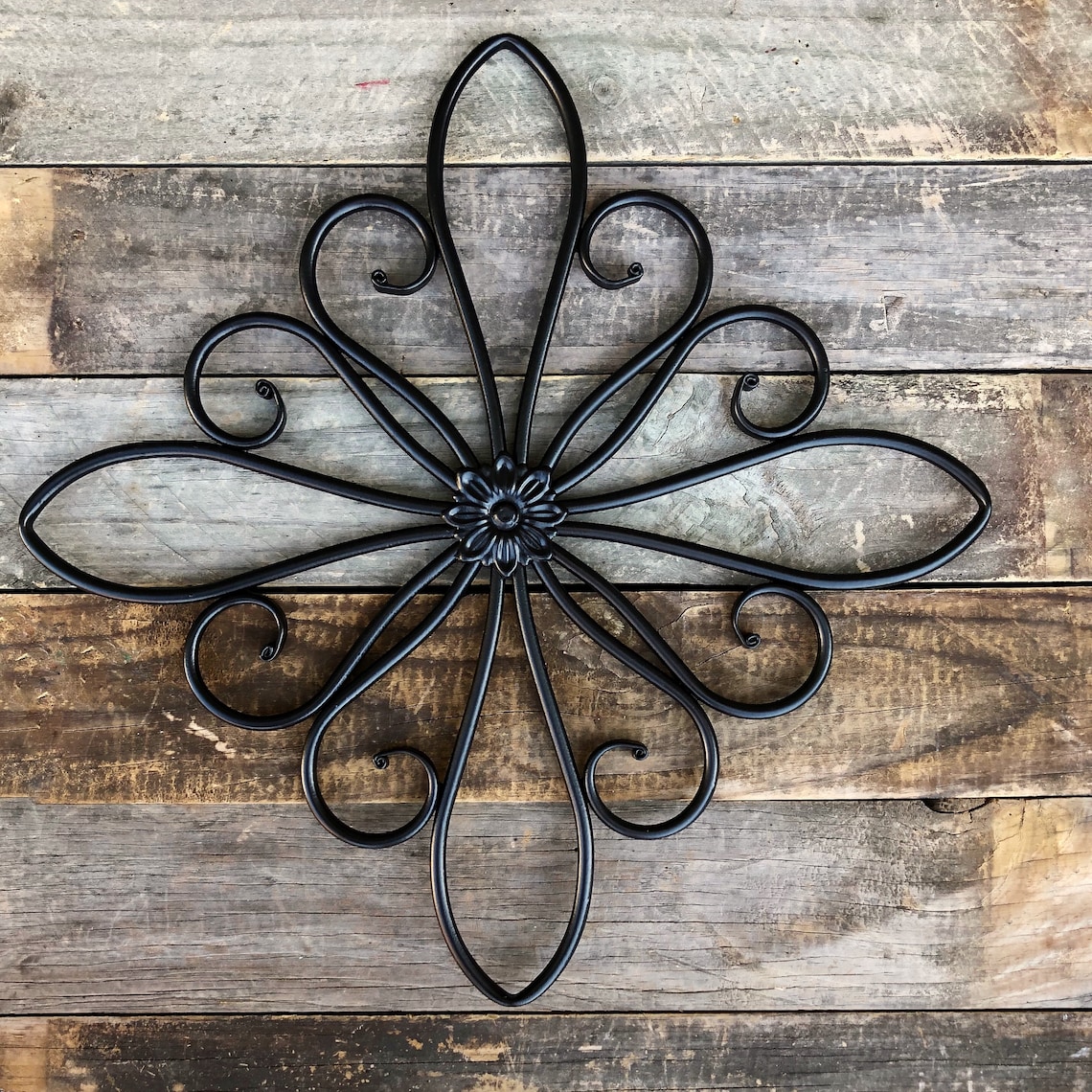 Black Metal Wall Hanging / Large Metal Wall Decor / Decorative Etsy
