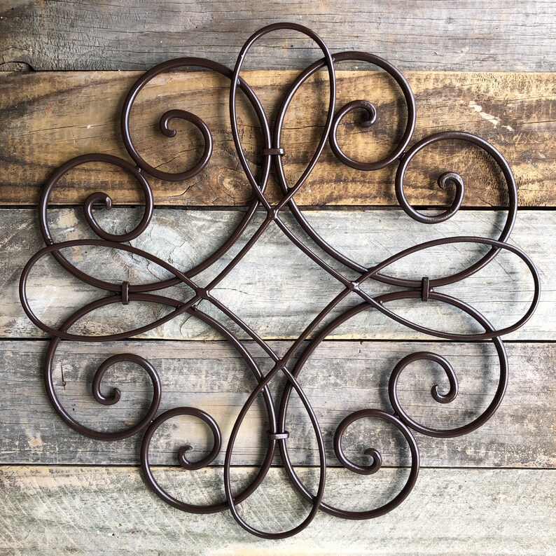 Brown Metal Wall Hanging / Metal Wall Decor / Decorative Wall | Etsy