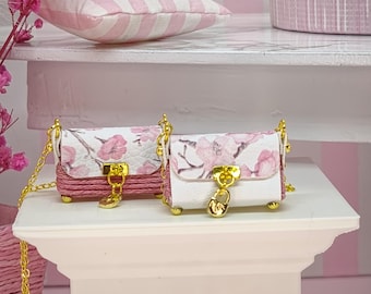 Borsa in miniatura per bambole, scala 1:6 • Mod. Klippettina Small Sakura