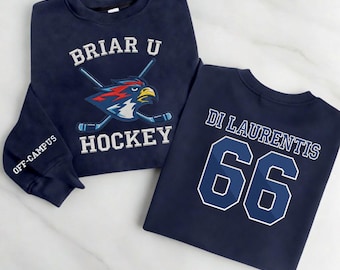 Embroidered Briar University Ice Hockey Sweatshirt, Off Campus Inspired Apparel