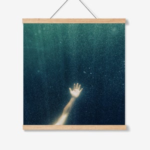 Underwater Hand Art Print. Fine Art Photography.SEVERAL SIZES & CROPS Poster Option image 1