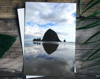 Cannon Beach.POSTCARD.Oregon Coast.Haystack Rock. 4x6".