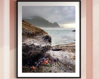 Oregon Coast.Sea Stars.Short Sands Beach.Oswald West.Ocean.Decor.Photo Print.Fine Art Photography.Waves.Water.SEVERAL SIZES