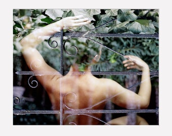 Film Double Exposure Art Print.Nature.Human Form.Photo Print.Art Decor.Fine Art Photo.35mm Film.Moss.SEVERAL SIZES