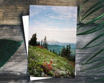 Postcards.4x6".Mt Hood.Oregon.Wildflowers.Photograph.Mountain.Art Postcard.Forest.Pacific Northwest.35mm film.Summer.