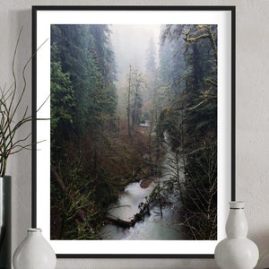 Oregon Art.Dirft Creek.River.Forest.Wall Decor.Pacific Northwest.Fine Art Photography.Water.SEVERAL SIZES