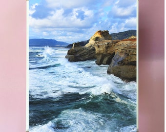 Oregon Coast.Ocean.Cape Kiwanda.Waves.Water.Sea.Decor.Photo Print.Fine Art Photography.SEVERAL SIZES