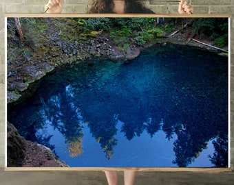 Oregon Art.Wall Decor.Blue Pool.Tamolitch Falls.Fine Art Photography.Pacific Northwest. SEVERAL SIZES & POSTER