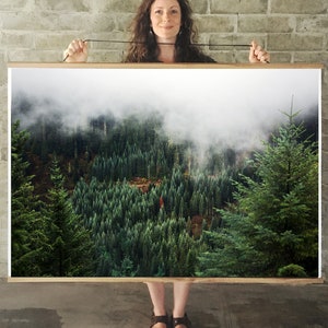 Forest Art.Oregon.Trees.Mist.Willamette National Forest.Photo Print.Pacific Northwest.Fine Art Photography.SEVERAL SIZES & Poster Option