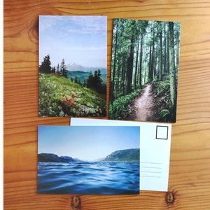 Cartoline.4x6".OREGON 3 SET.Pacific Northwest.Art Postcard.Postcard Pack.Postcard Set di 3 o venduto singolarmente.