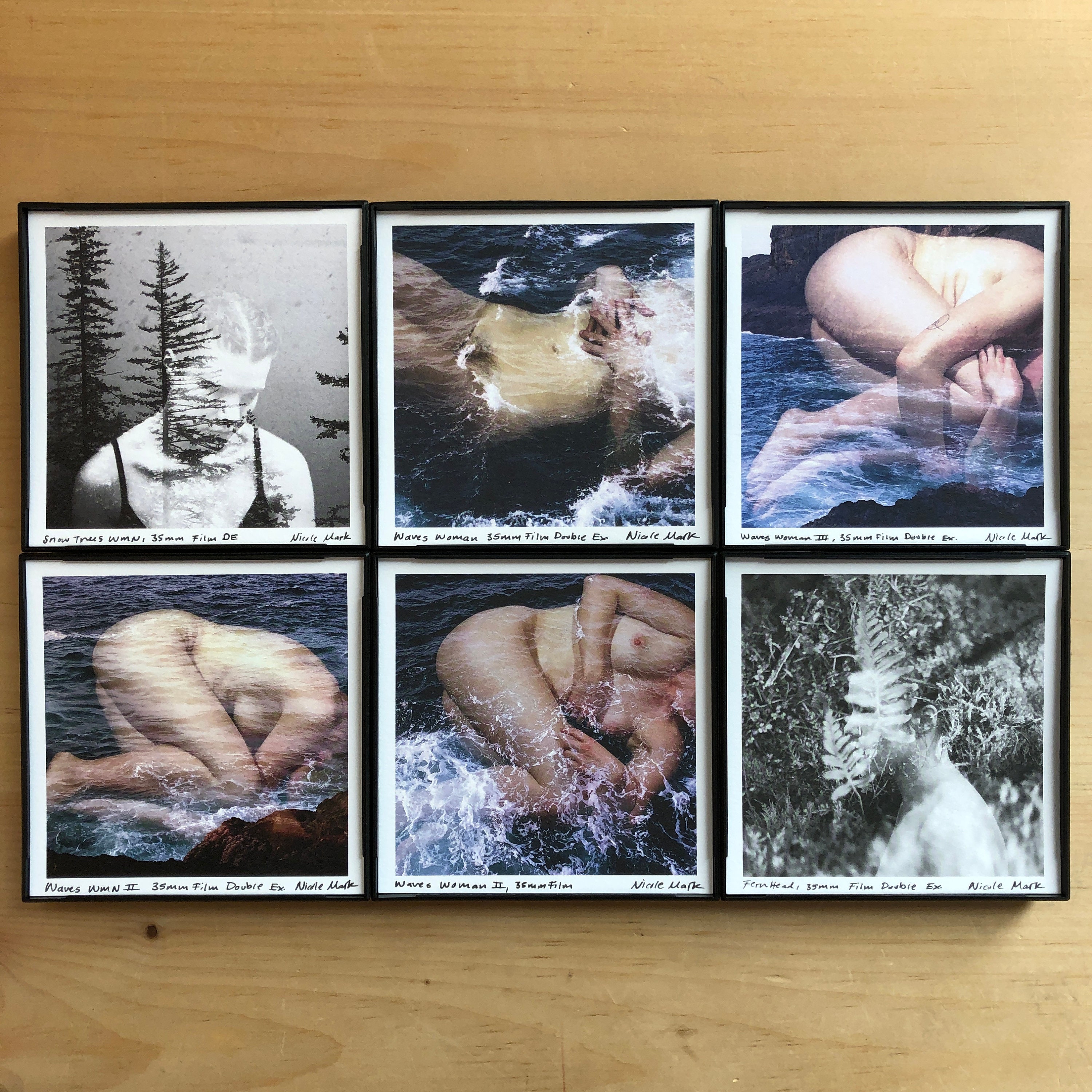 Nude Art.7 Styles.4x4 Framed Print.double