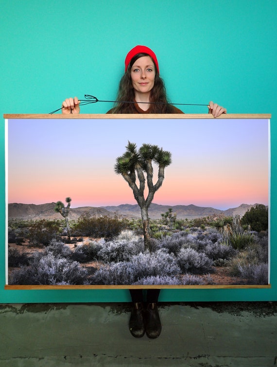 Joshua Tree Art.Wall Art.Sunrise.Pink.Sky.Desert.Mojave.Large Photo Print.Fine Art Photography.SEVERAL SIZES