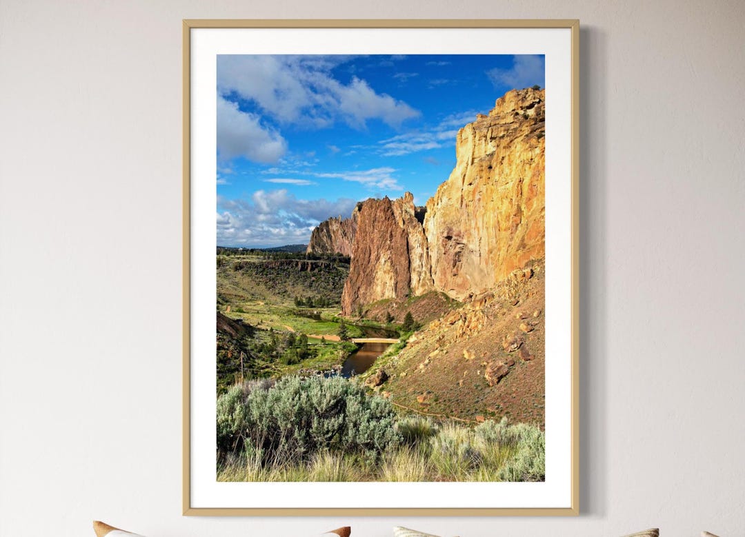 Smith Rocks Artwork Smith Rock Art Print. Oregon.desert.pacific Northwest.several SIZES ...