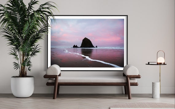 Cannon Beach Sunrise Art Print | Haystack Rock, Oregon Coast
